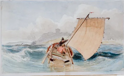 A Coble off Bamburgh